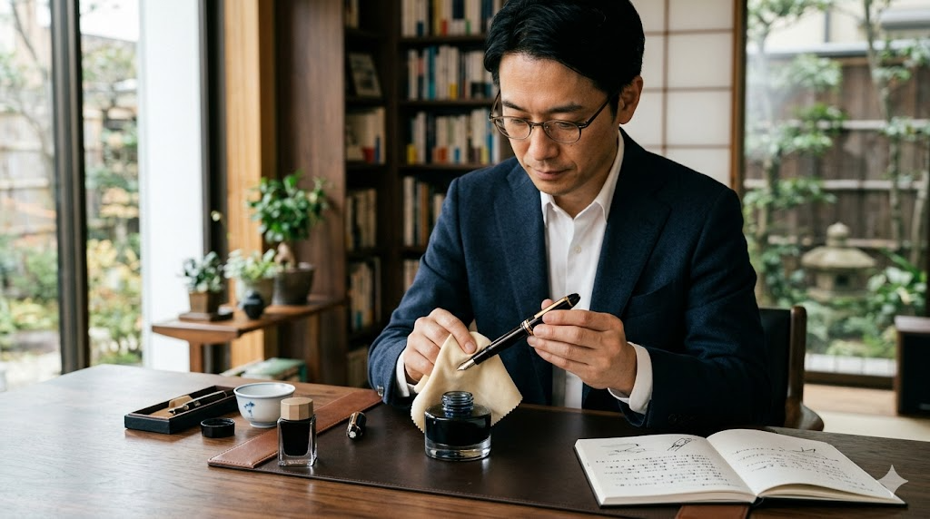 万年筆の手入れ完全ガイド｜頻度・保管・日常ケアの基本のアイキャッチ画像