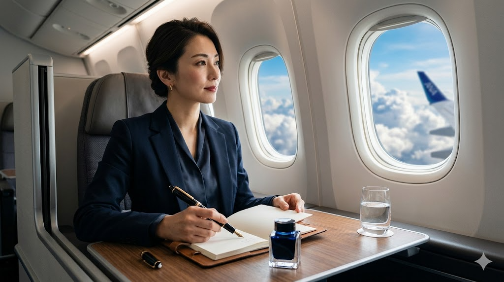 飛行機での万年筆の持ち込みルールとインク漏れ対策のアイキャッチ画像
