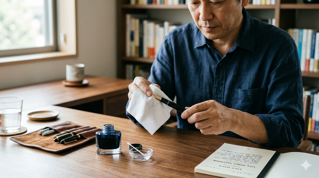 万年筆の手入れ完全ガイド|頻度・保管・日常ケアの基本のイメージ画像