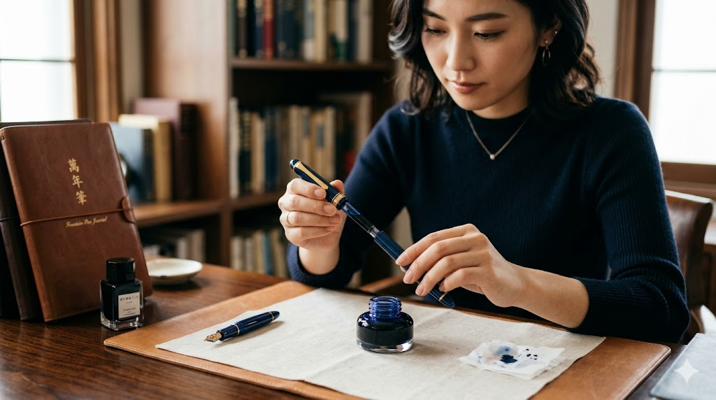 万年筆の使い始めガイド！インクの入れ方と育て方のアイキャッチ画像