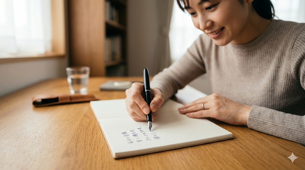 初心者におすすめの書きやすいモデルを表すイメージ画像