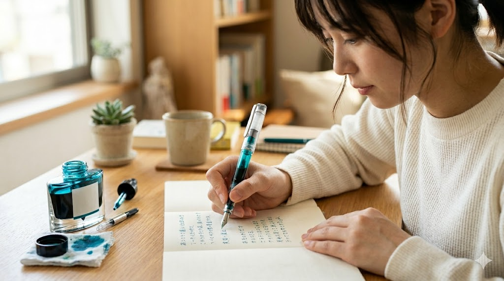 プレラの透明軸でインクの色を楽しむを表すイメージ画像