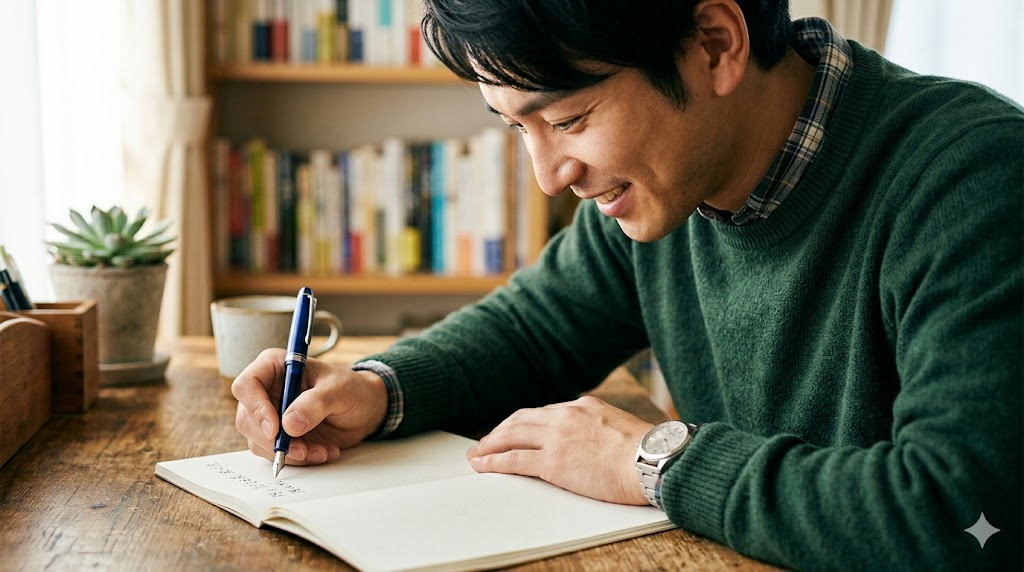 まとめ：万年筆は左利きでも楽しめるを表すイメージ画像